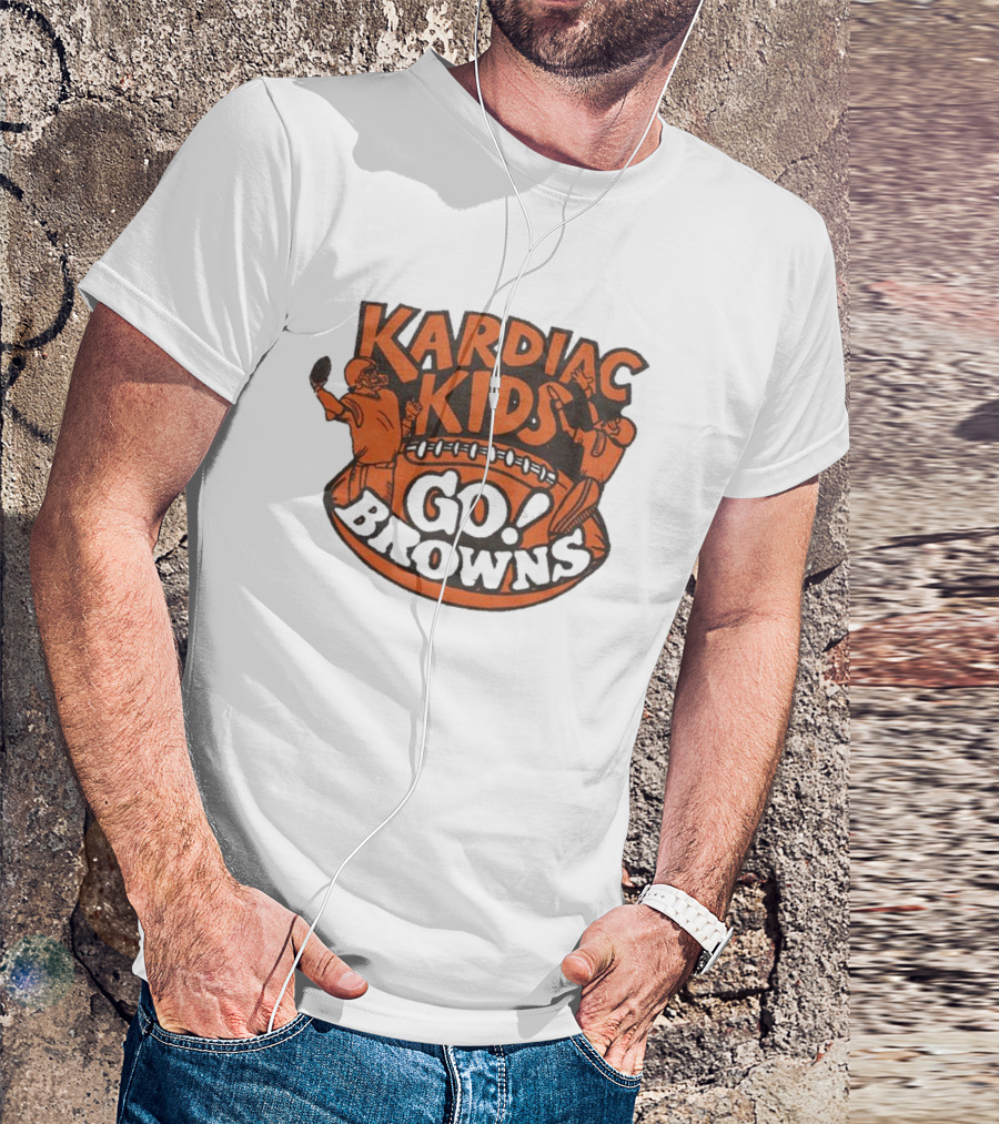 Kardiac Kids Go Browns Football T-Shirt