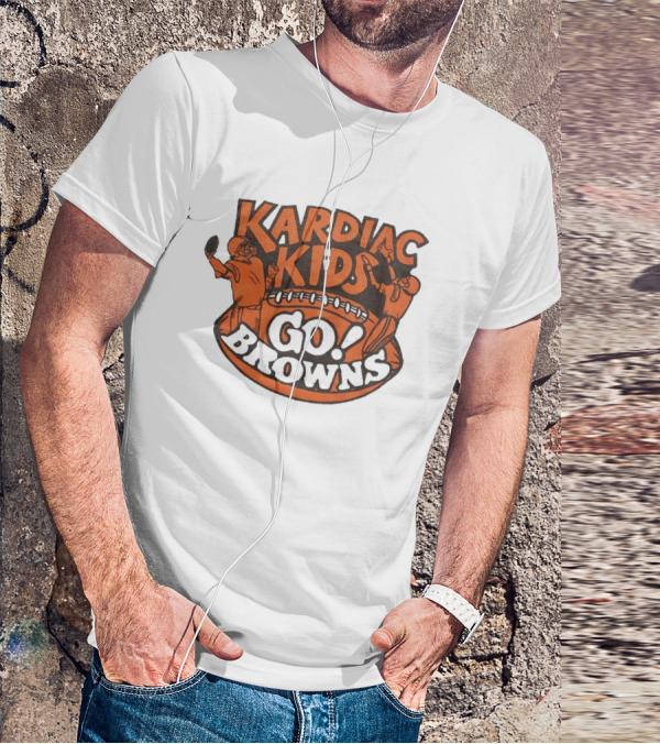 Kardiac Kids Go Browns Football T-Shirt