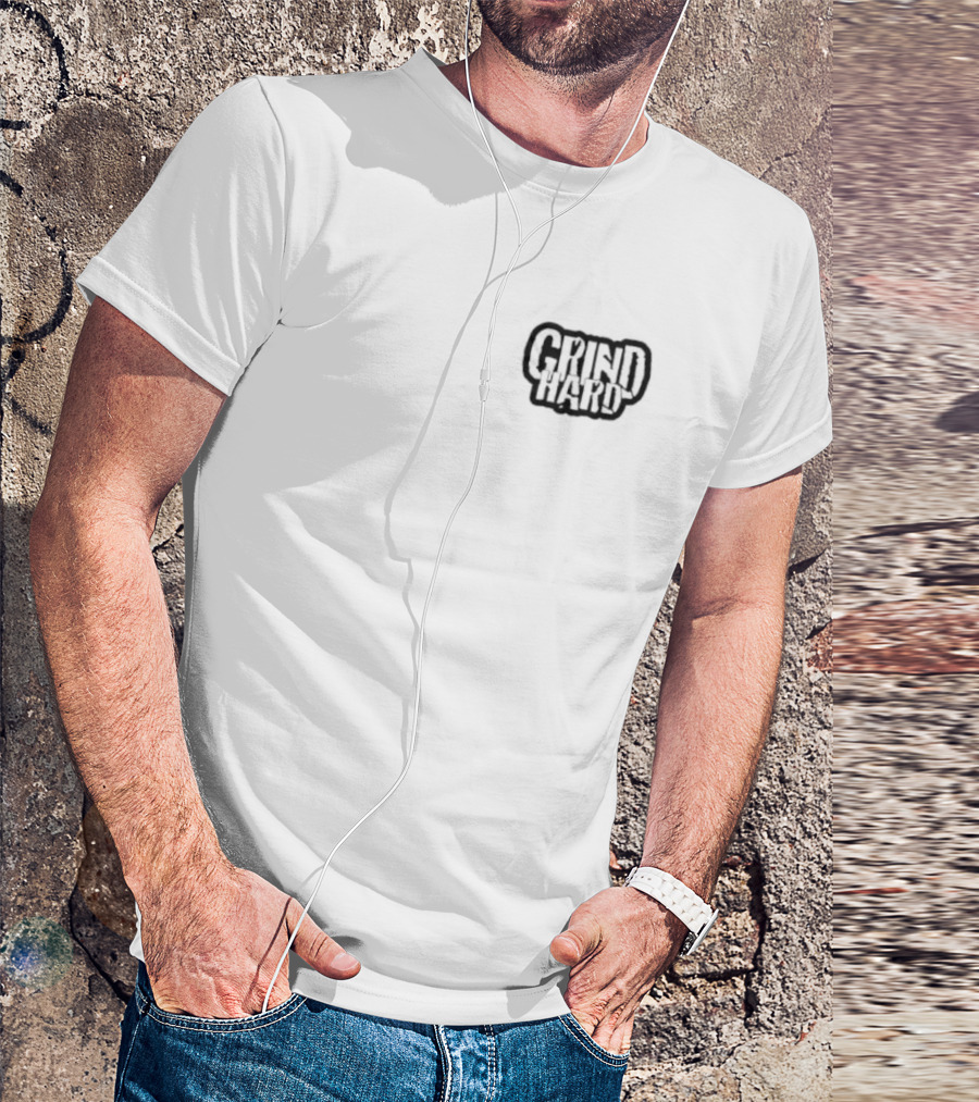 Grind Hard Baseball Team Motivation T-Shirt