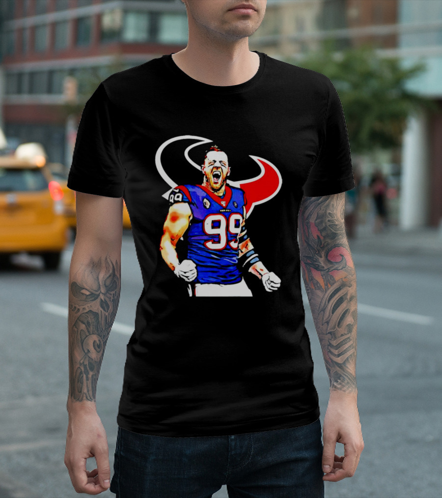 Justin James Watt Houston Texans 99 Jersey T-Shirt