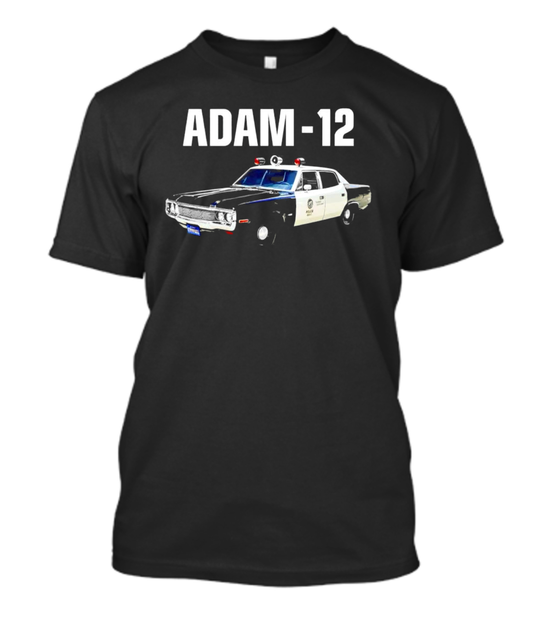 Adam-12 Police Car Vintage Series Classic TV Patrol Vehicle T-Shirt
