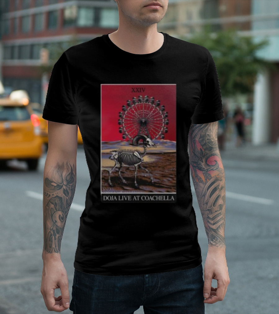 XXIV Doja Live at Coachella Tarot Card T-Shirt