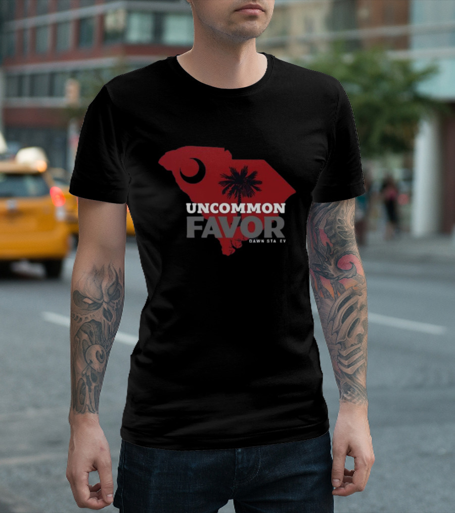 Uncommon Favor South Carolina Map Dawn Staley T-Shirt