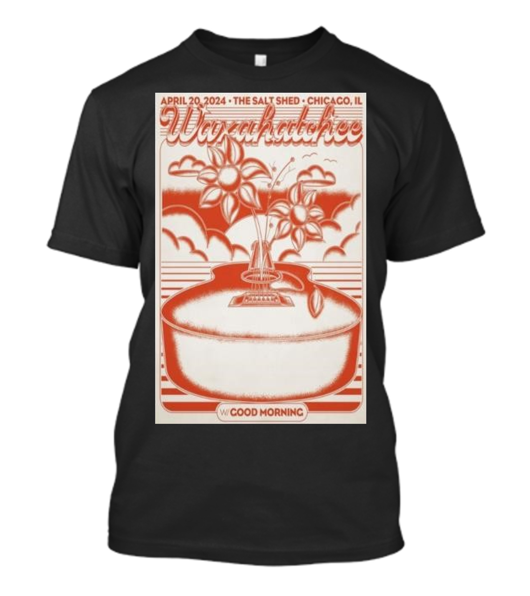 April 20 2024 The Salt Shed Chicago IL Waxahatchee With Good Morning Concert T-Shirt