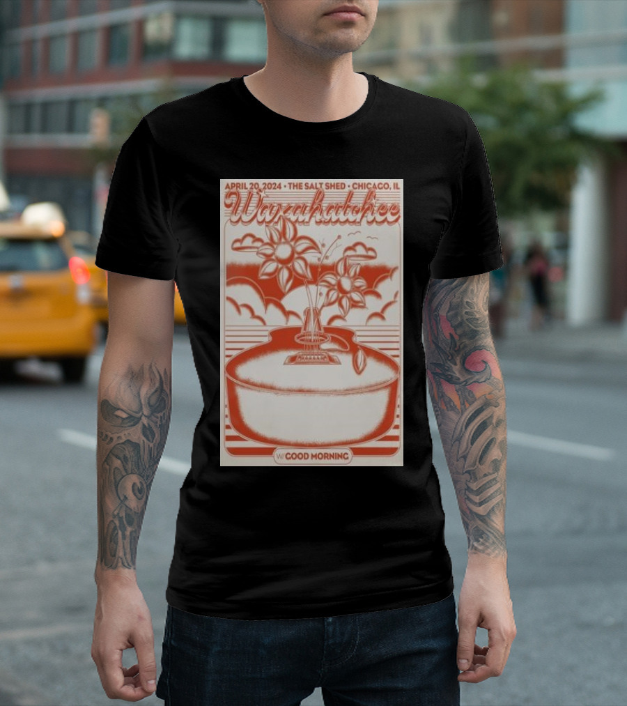 April 20 2024 The Salt Shed Chicago IL Waxahatchee With Good Morning Concert T-Shirt