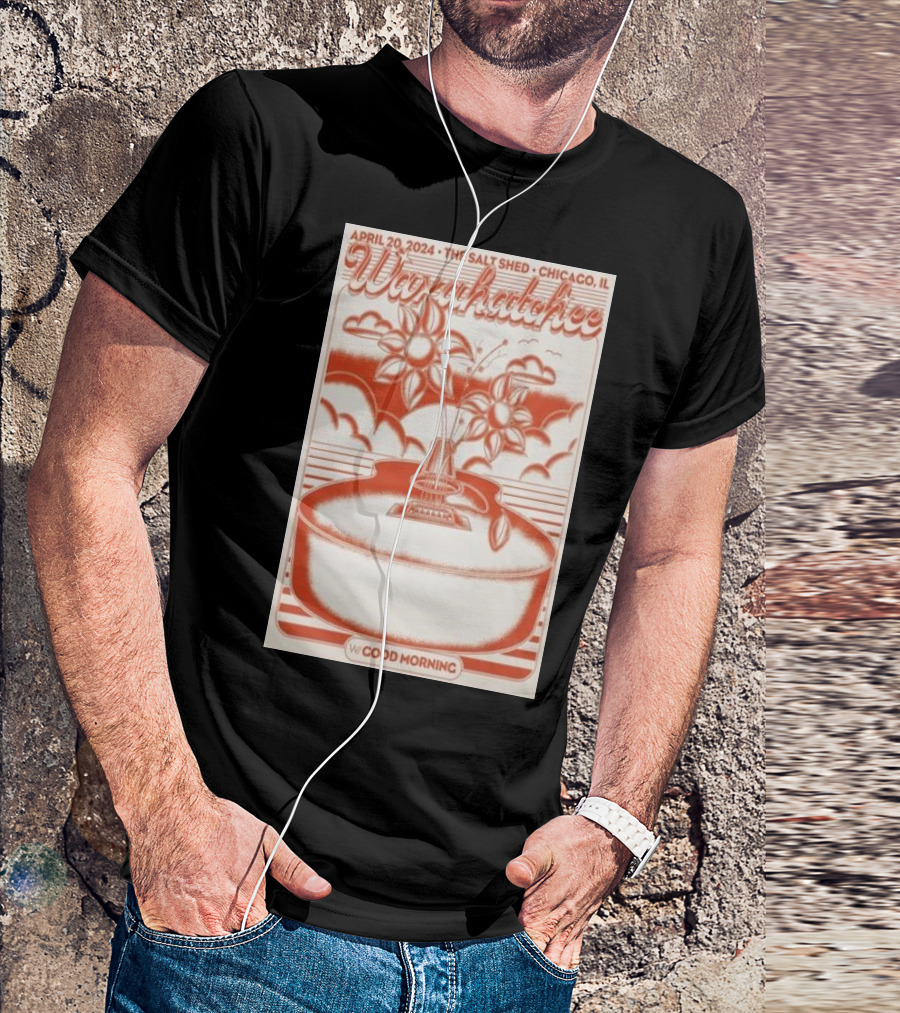 April 20 2024 The Salt Shed Chicago IL Waxahatchee With Good Morning Concert T-Shirt