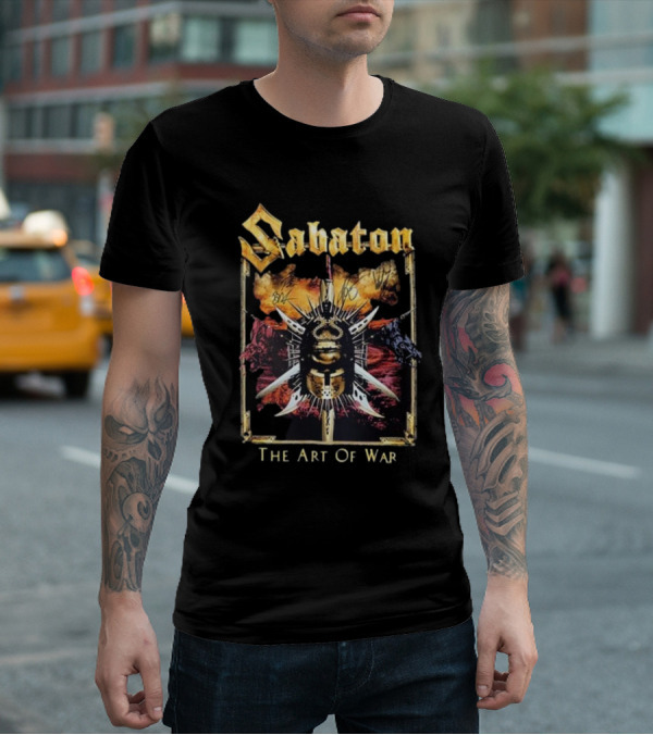 Sabaton Signed The Art Of War Album Cover T-Shirt