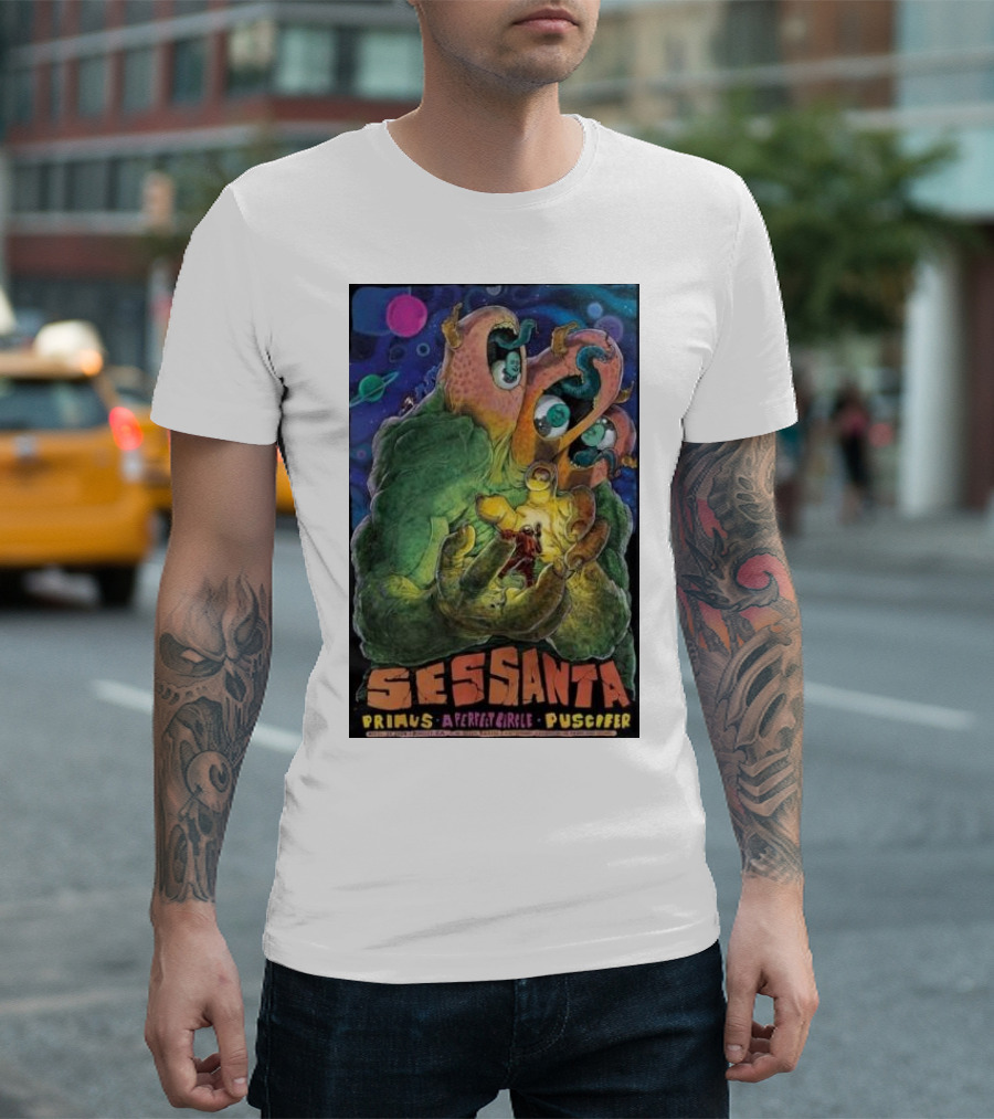 Sessanta Primus A Perfect Circle Puscifer April 21 2024 The Greek Theatre CA T-Shirt