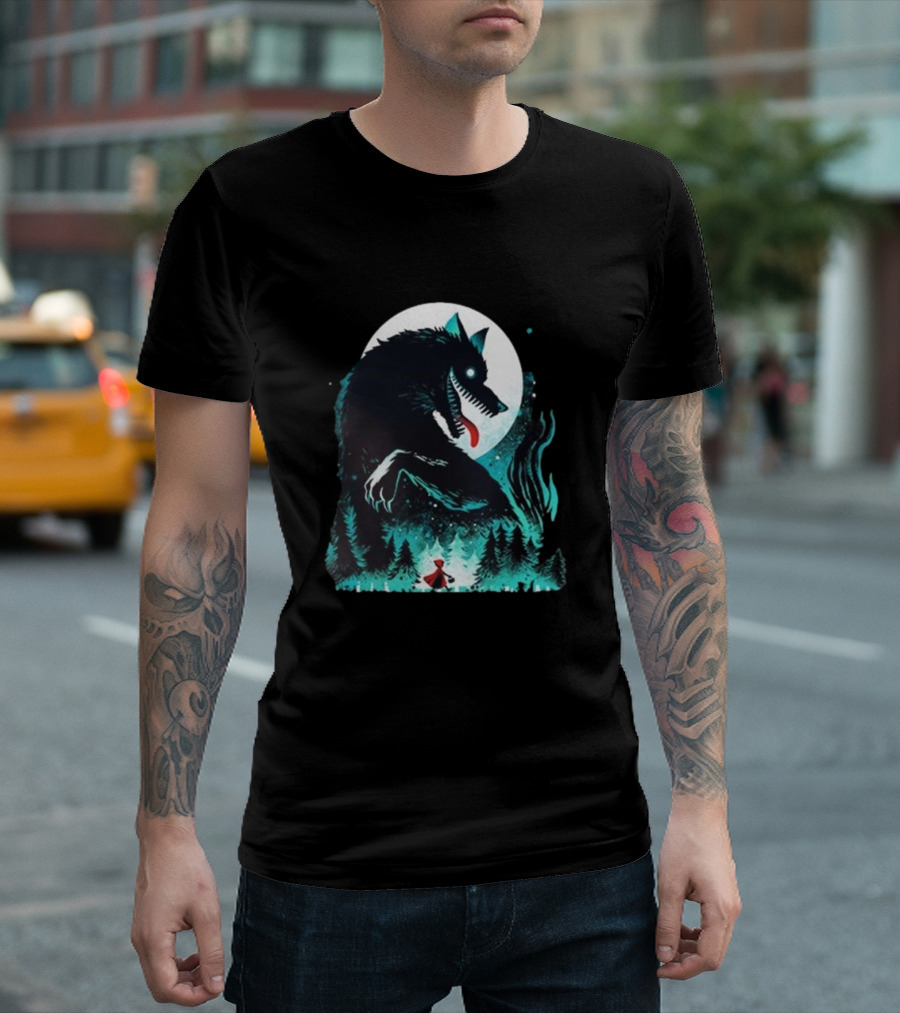The Wolf Tale Moonlit Forest Encounter T-Shirt