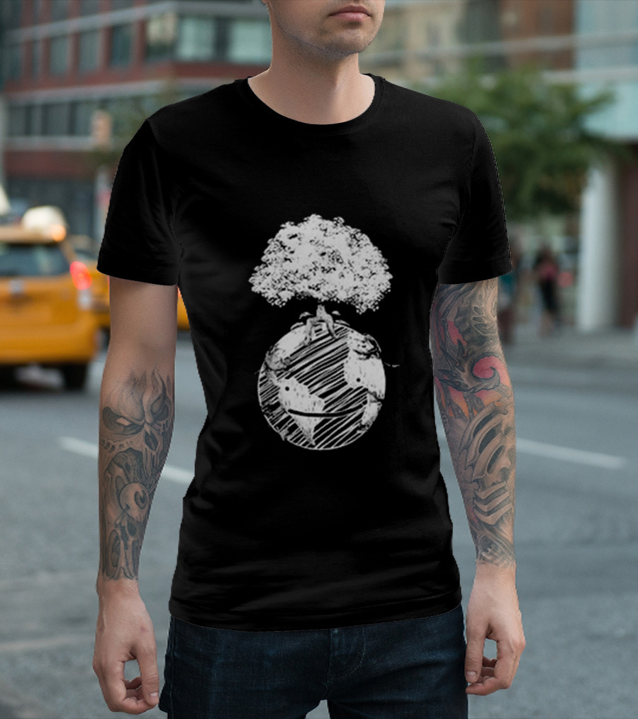 Dream Organic Earth Day Tree Planet T-Shirt