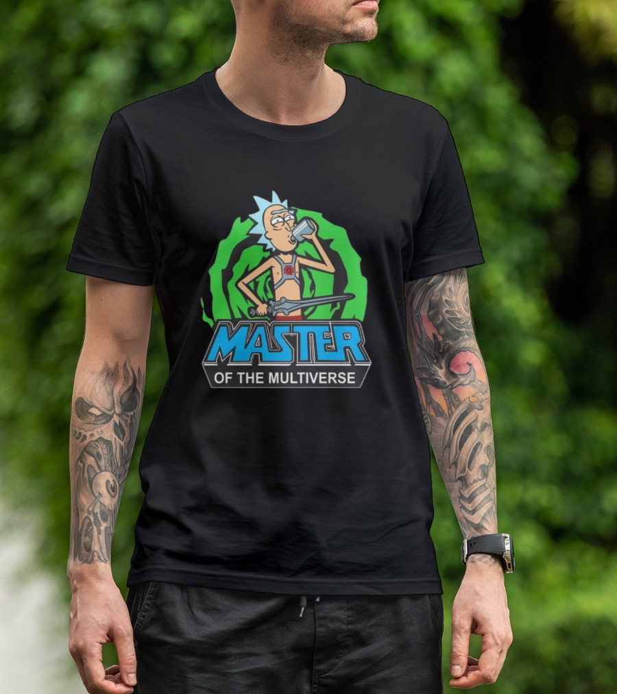 Rick And Morty Master Of The Multiverse Drinking Sword Portal Adventure T-Shirt