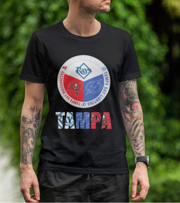 Tampa Bay Rays X Tampa Bay Lightning X Tampa Bay Buccaneers T-Shirt