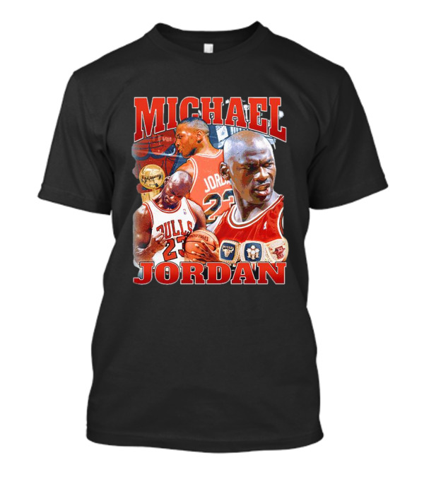 Michael Jordan Bulls 23 Vintage NBA Champion T-Shirt