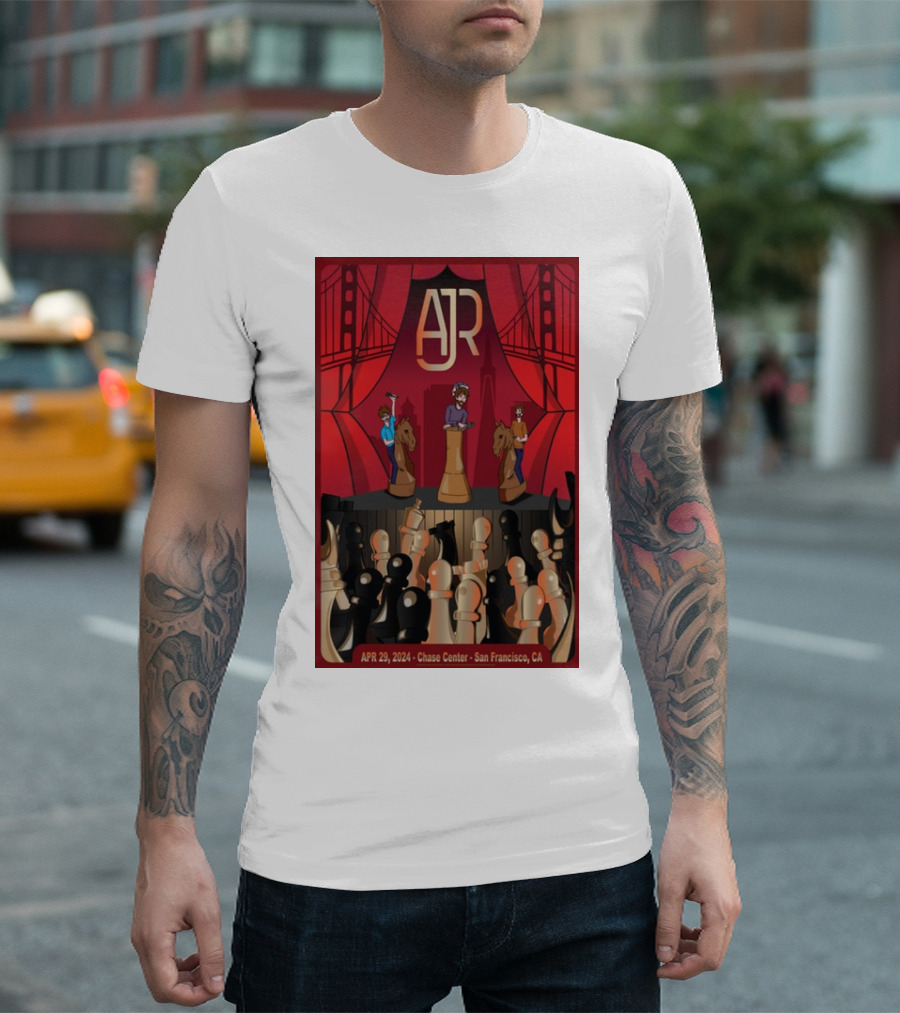AJR APR 29 2024 Chase Center San Francisco CA T-Shirt