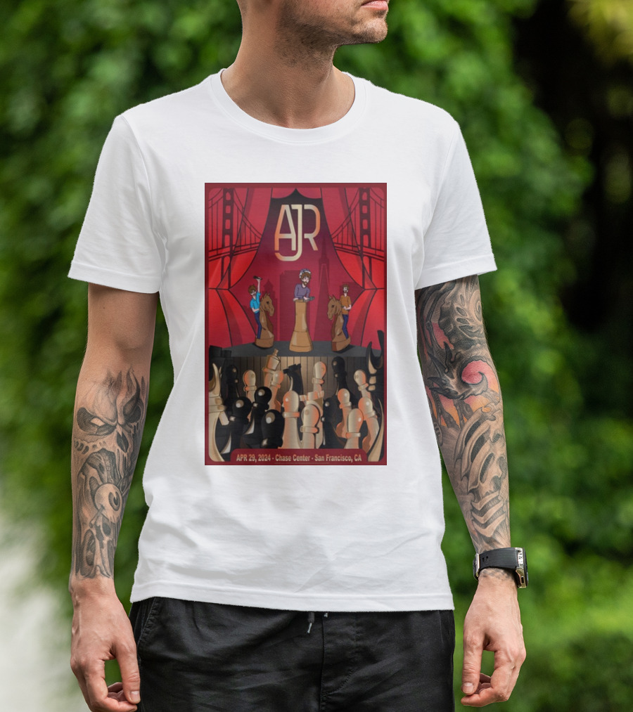AJR APR 29 2024 Chase Center San Francisco CA T-Shirt
