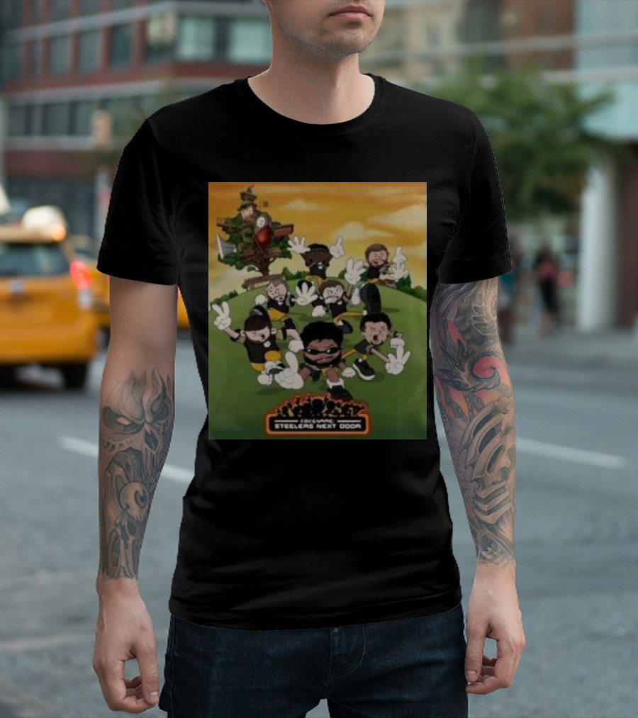 Codename: Steelers Next Door Pittsburgh Football Referenced T-Shirt