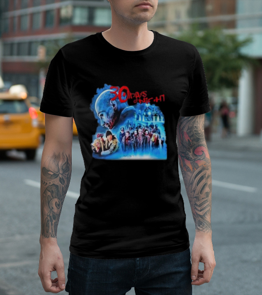 30 Days Of Night Fight Zombies Vampire Movie Scene T-Shirt