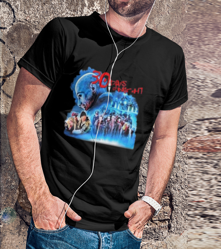 30 Days Of Night Fight Zombies Vampire Movie Scene T-Shirt