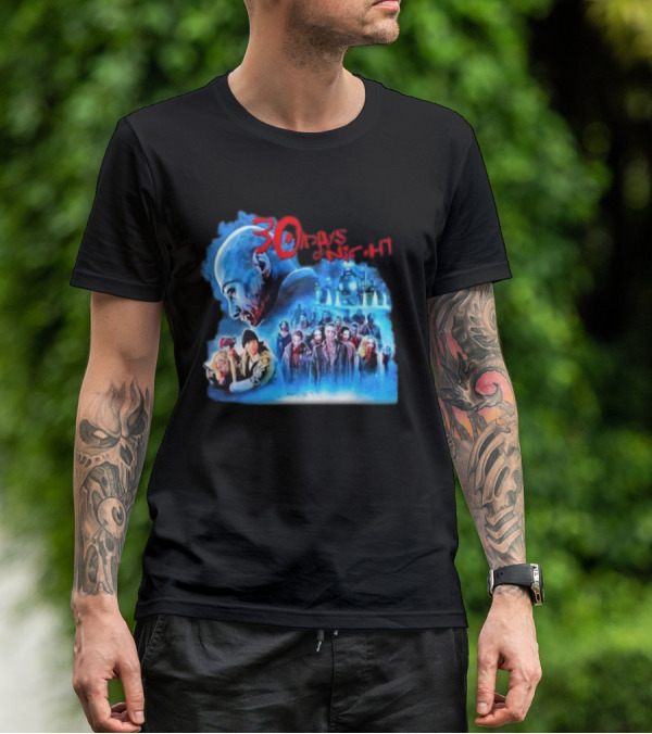 30 Days Of Night Fight Zombies Vampire Movie Scene T-Shirt