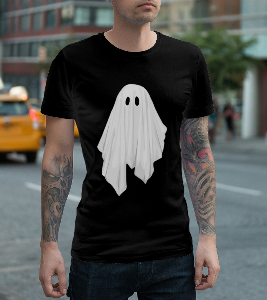 Adam Berry Glow-In-The-Dark Ghost White Sheet Specter T-Shirt