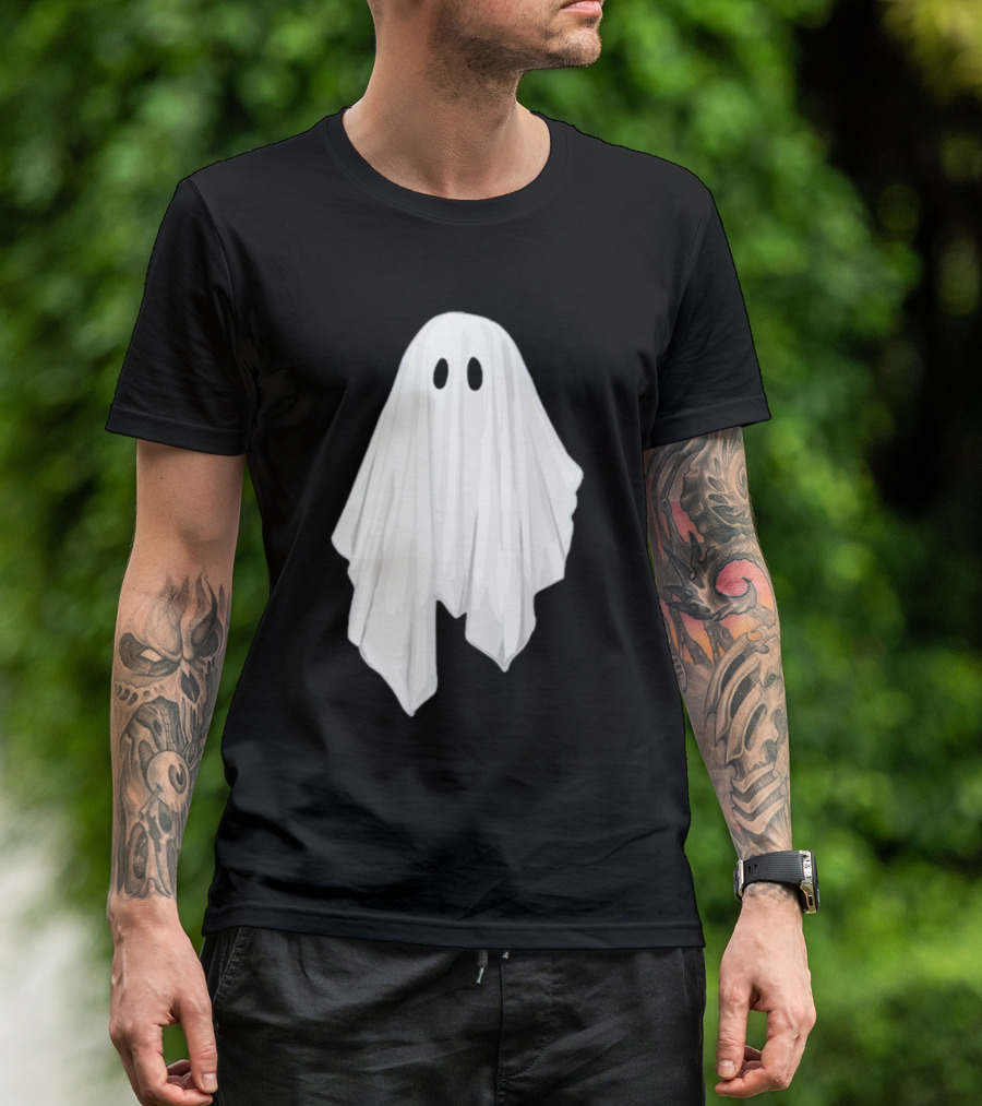 Adam Berry Glow-In-The-Dark Ghost White Sheet Specter T-Shirt