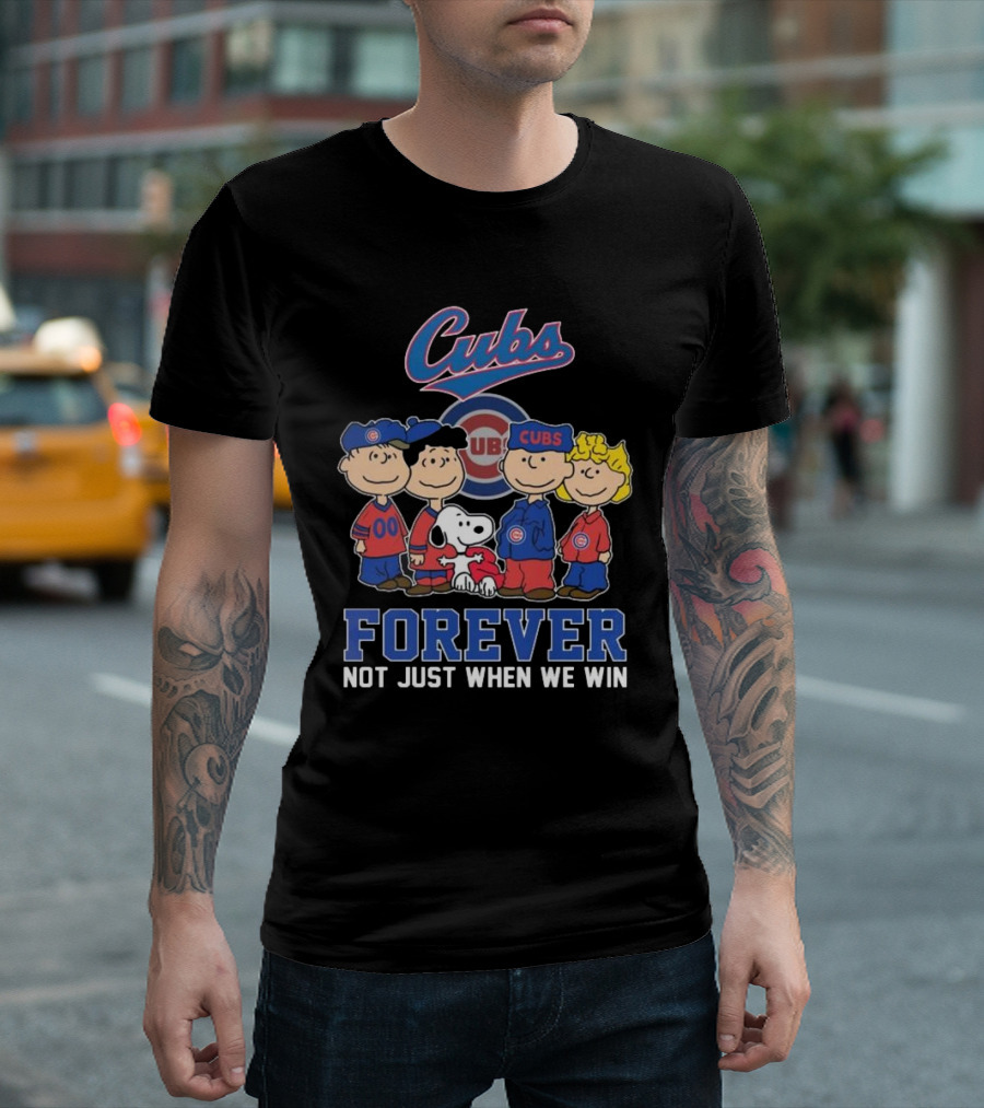Cubs Snoopy And Friends Forever Not Just When We Win T-Shirt