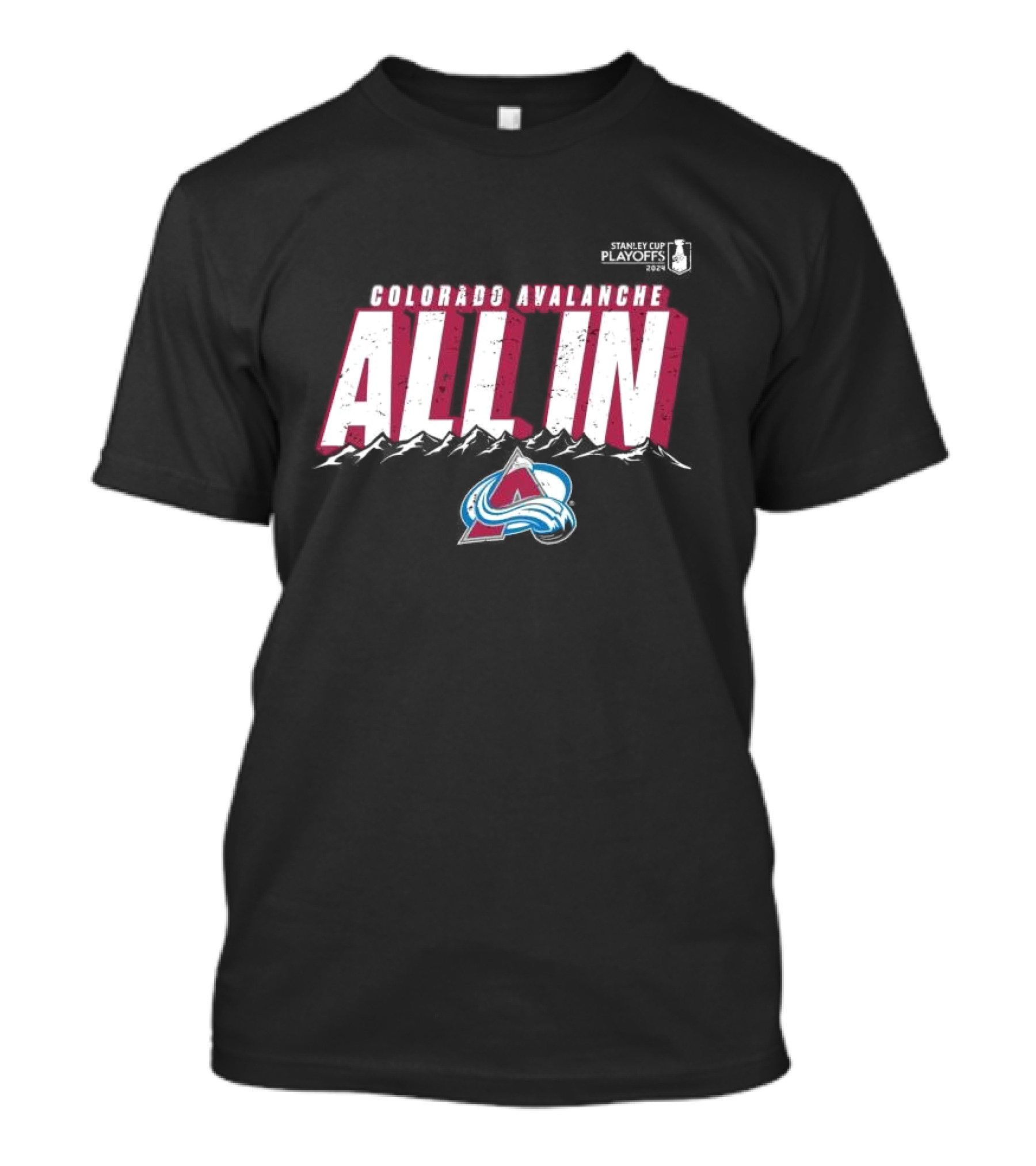 Colorado Avalanche All In Stanley Cup Playoffs T-Shirt