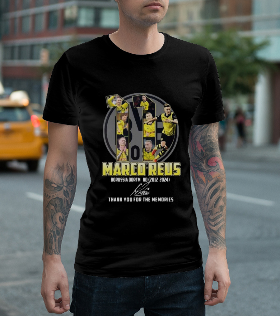 Marco Reus Borussia Dortmund 2012 2024 Thank You For The Memories T-Shirt