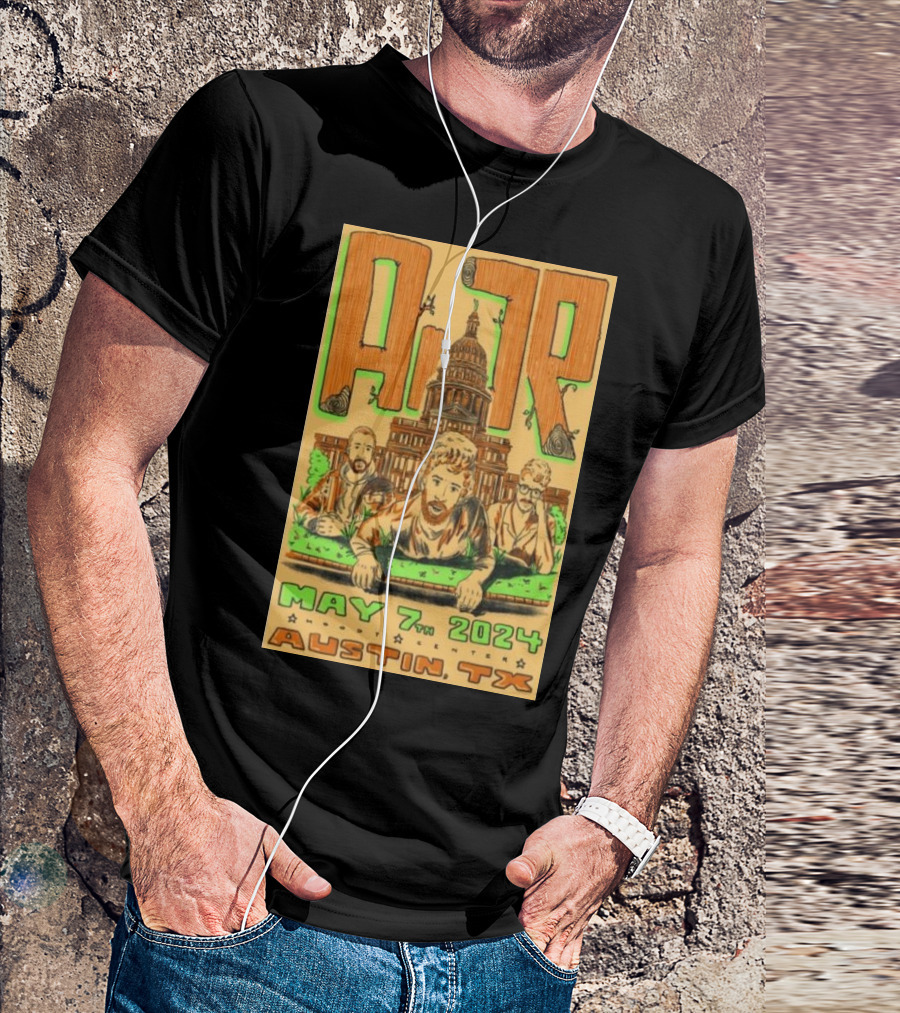 AJR May 7 2024 Austin TX Tour Capitol Building T-Shirt
