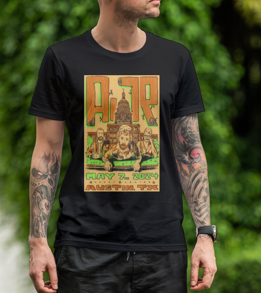 AJR May 7 2024 Austin TX Tour Capitol Building T-Shirt
