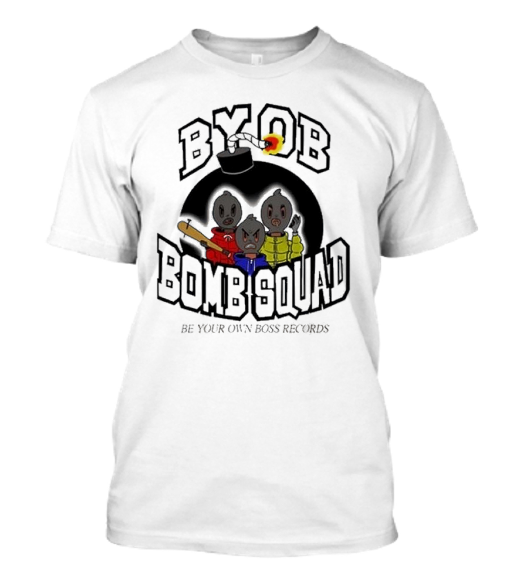 Jakub Destroy Birthday 2024 BYOB Bomb Squad Be Your Own Boss Records T-Shirt