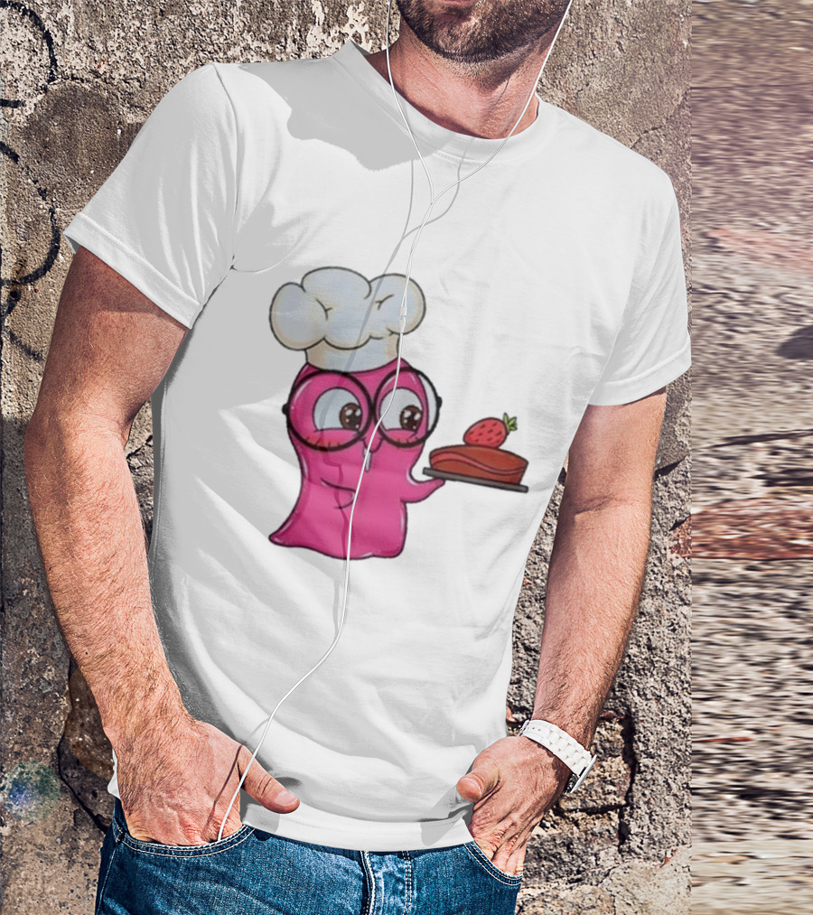 Slime Sam Chef With Cake And Strawberry T-Shirt