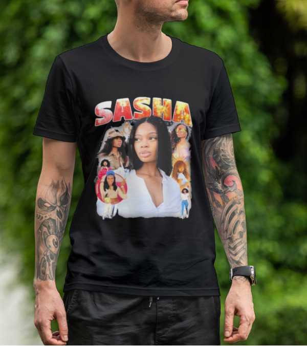 Sasha Iconic Collage Featuring Diverse Fashion Styles T-Shirt