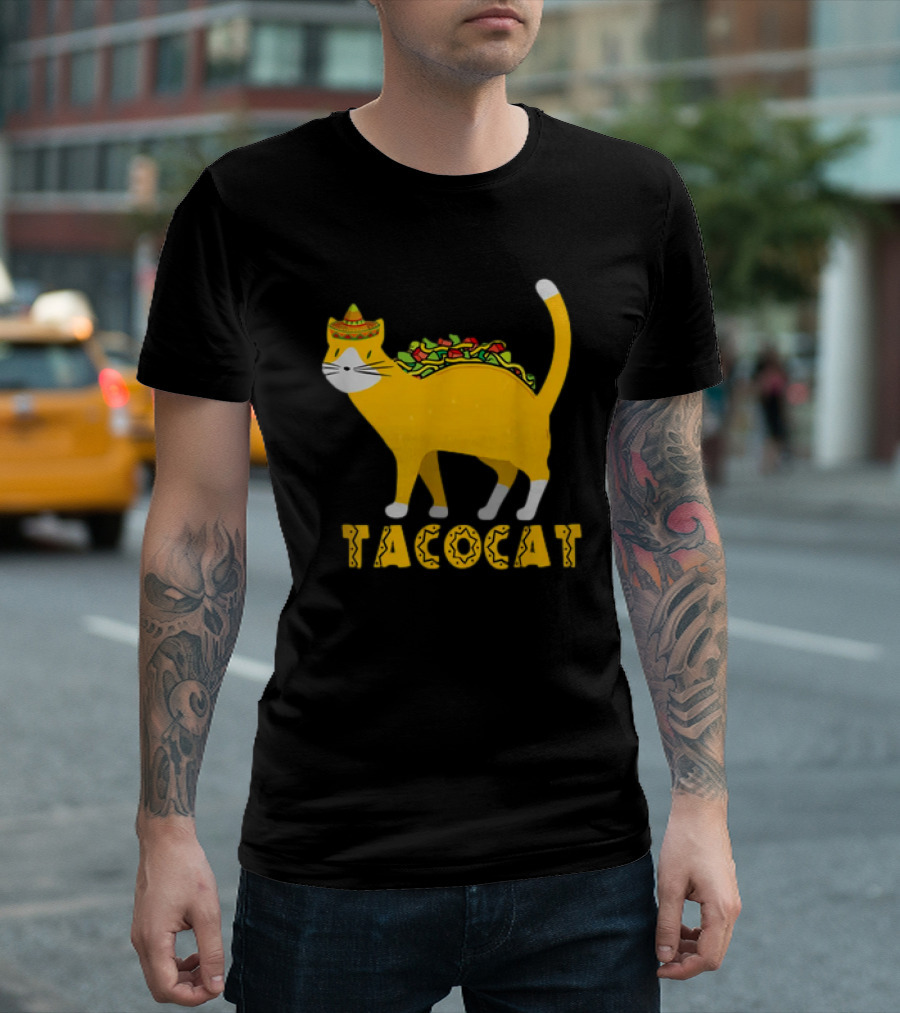 Tacocat Taco Cat Tacos Mexican Food Sombrero T-Shirt