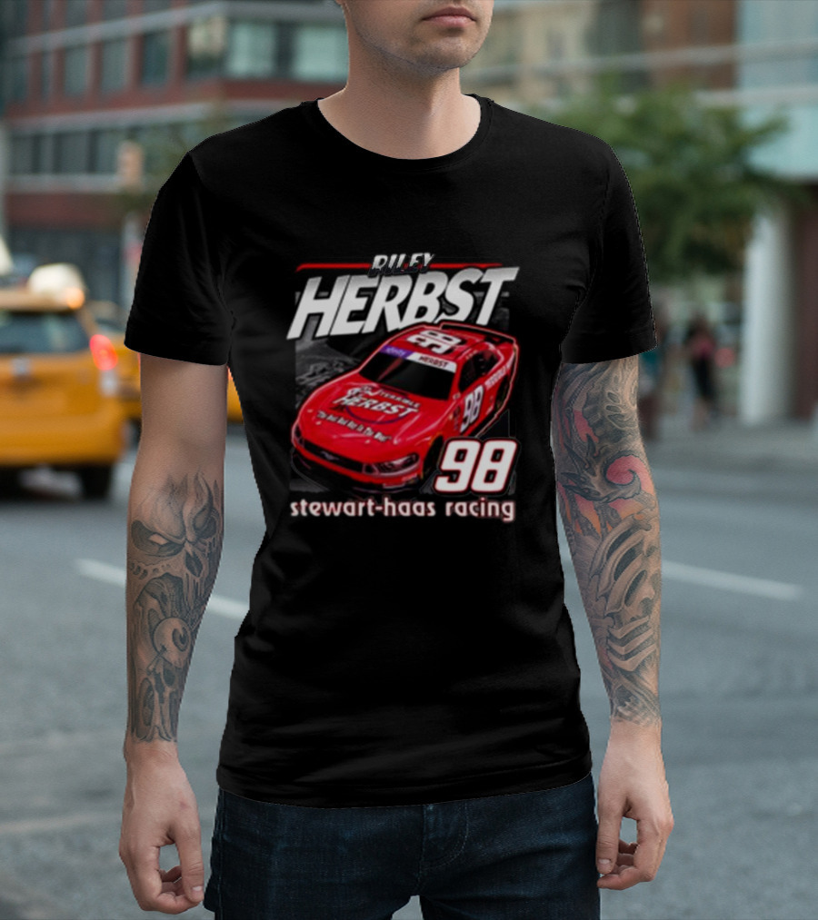 Riley Herbst 98 Stewart-Haas Racing Terrible Herbst Car T-Shirt