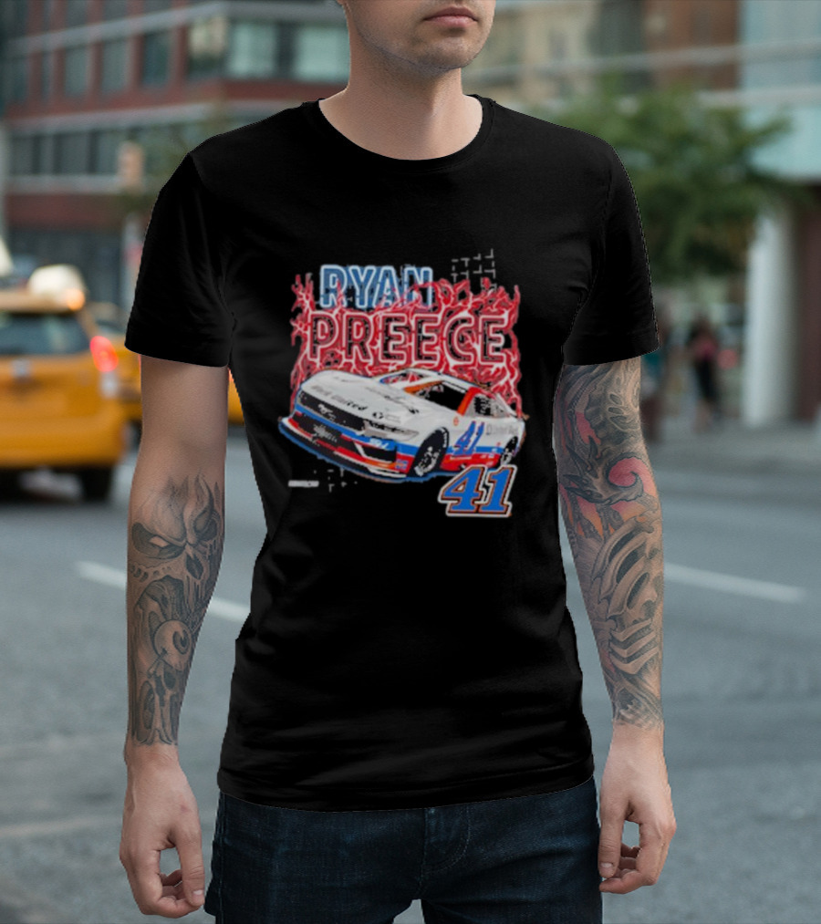 Ryan Preece 41 United Rentals Stewart-Haas Racing 2024 Throwback T-Shirt