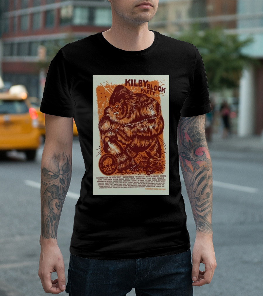 Kilby Block Party 2024 May 10-12 Gorillaz Headliner T-Shirt