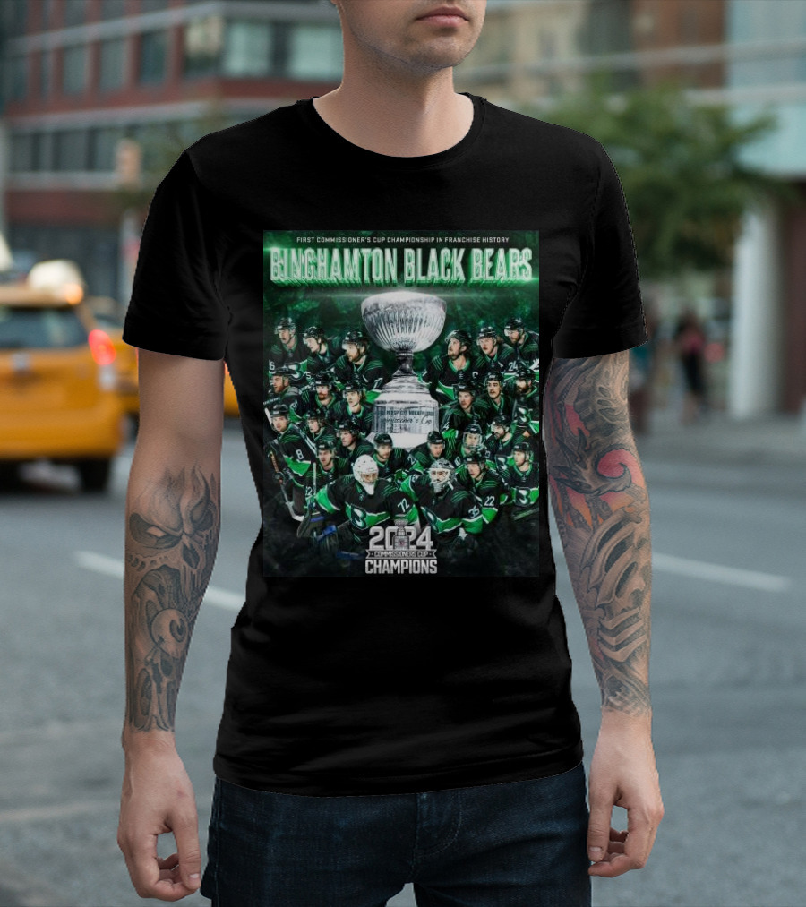 Binghamton Black Bears 2024 First Commissioner’s Cup Champions In Franchise History T-Shirt