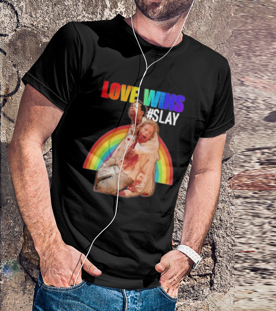 Cerpen Vampire Season 2 Love Wins #Slay Rainbow T-Shirt