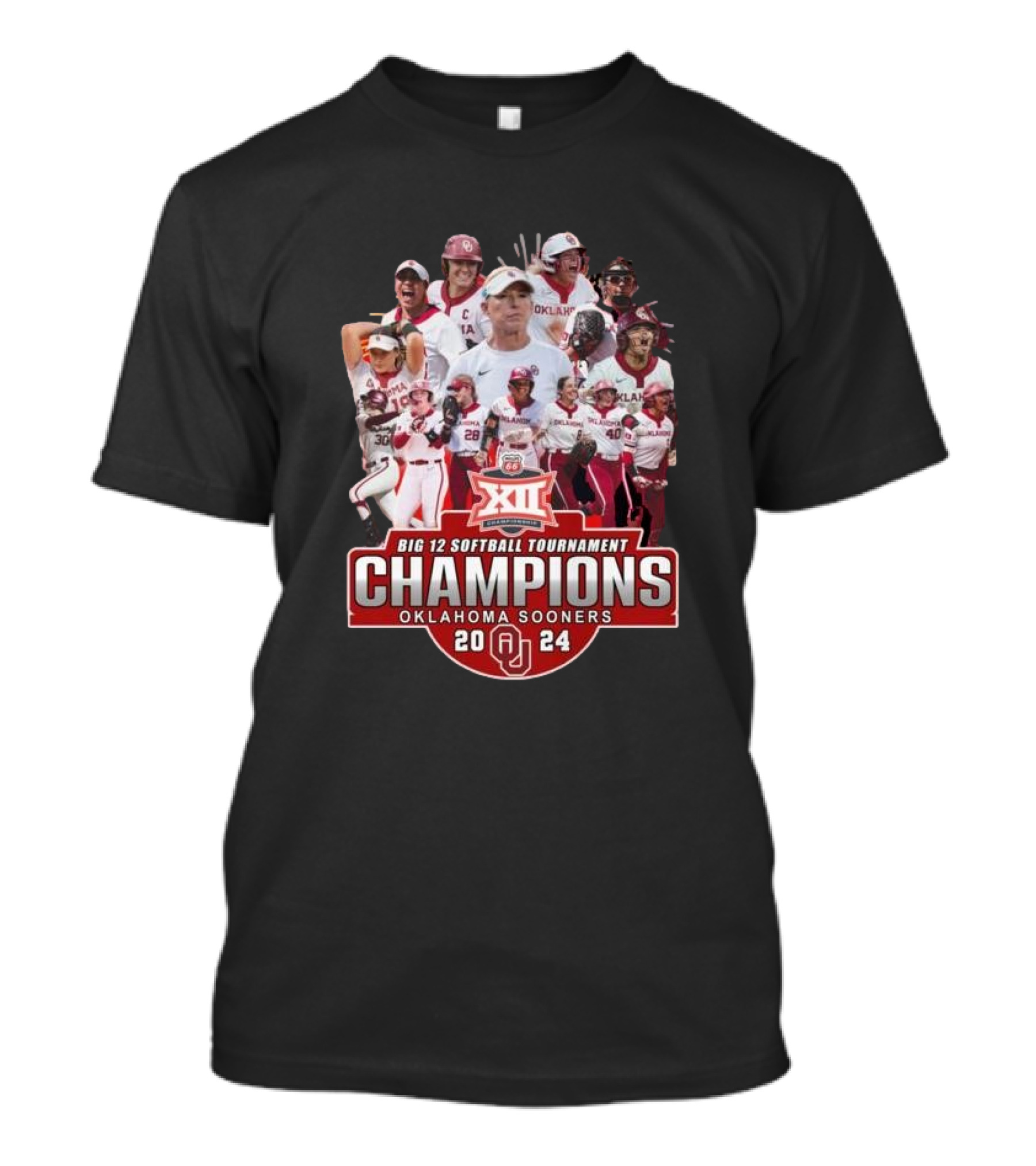 Big 12 Softball Tournament Champions 2024 Oklahoma Sooners T-Shirt