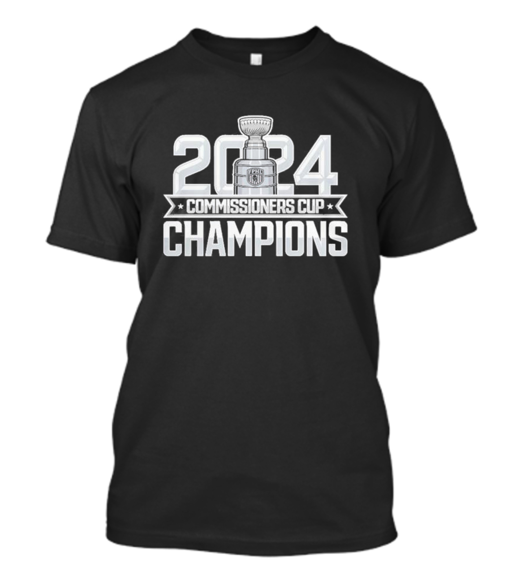 Binghamton Black Bears 2024 FPHL Commissioners Cup Champions T-Shirt