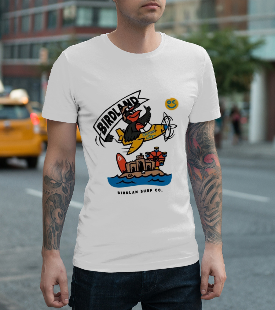 Welcome Orioles Birdland Ocean City 2024 Birdlan Surf Co T-Shirt