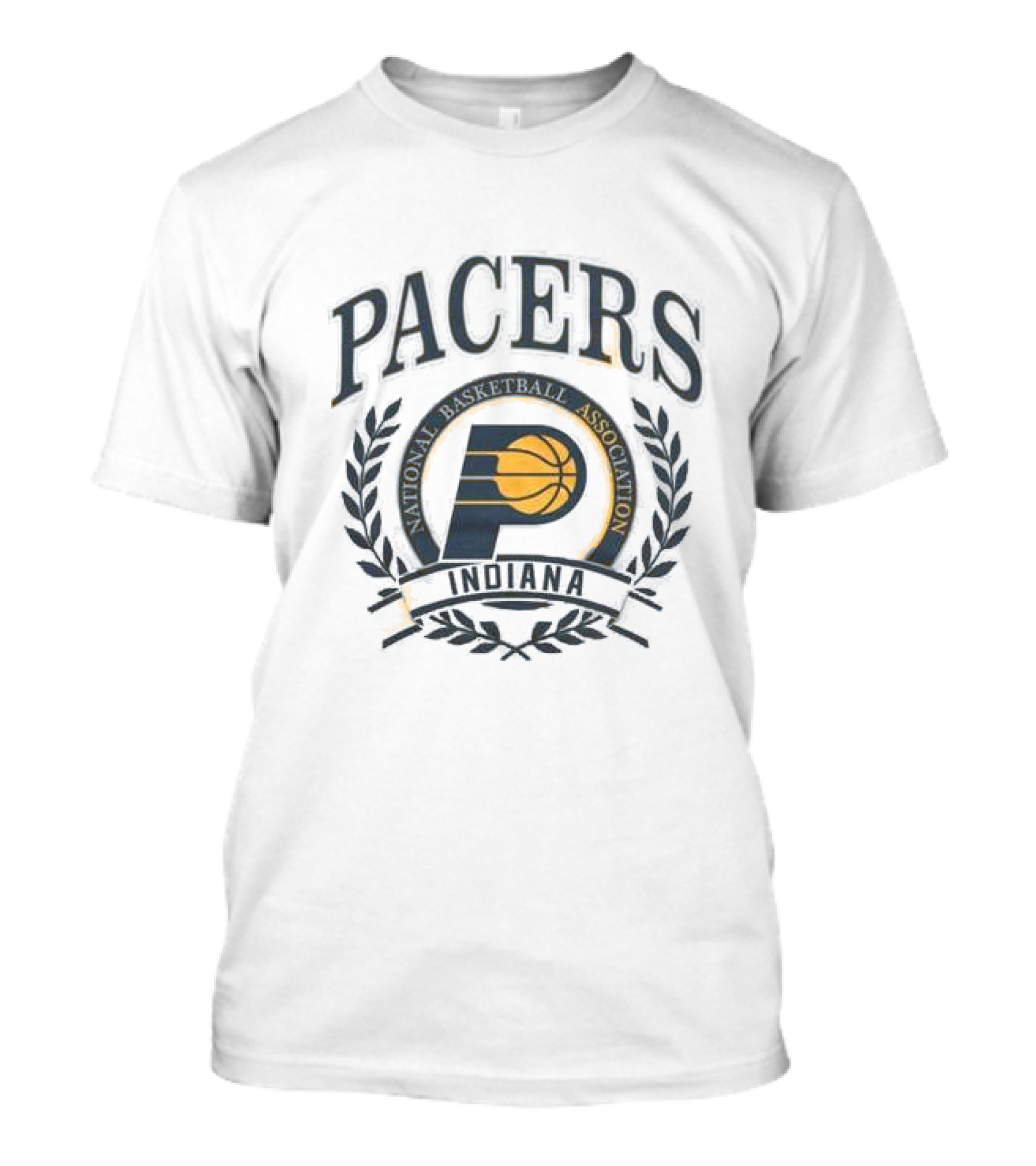 Indiana Pacers NBA 2024 Crest Logo Indiana Basketball Association T-Shirt