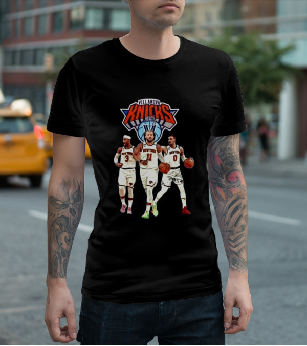 Villanova Knicks Josh Hart Jalen Brunson Donte DiVincenzo T-Shirt