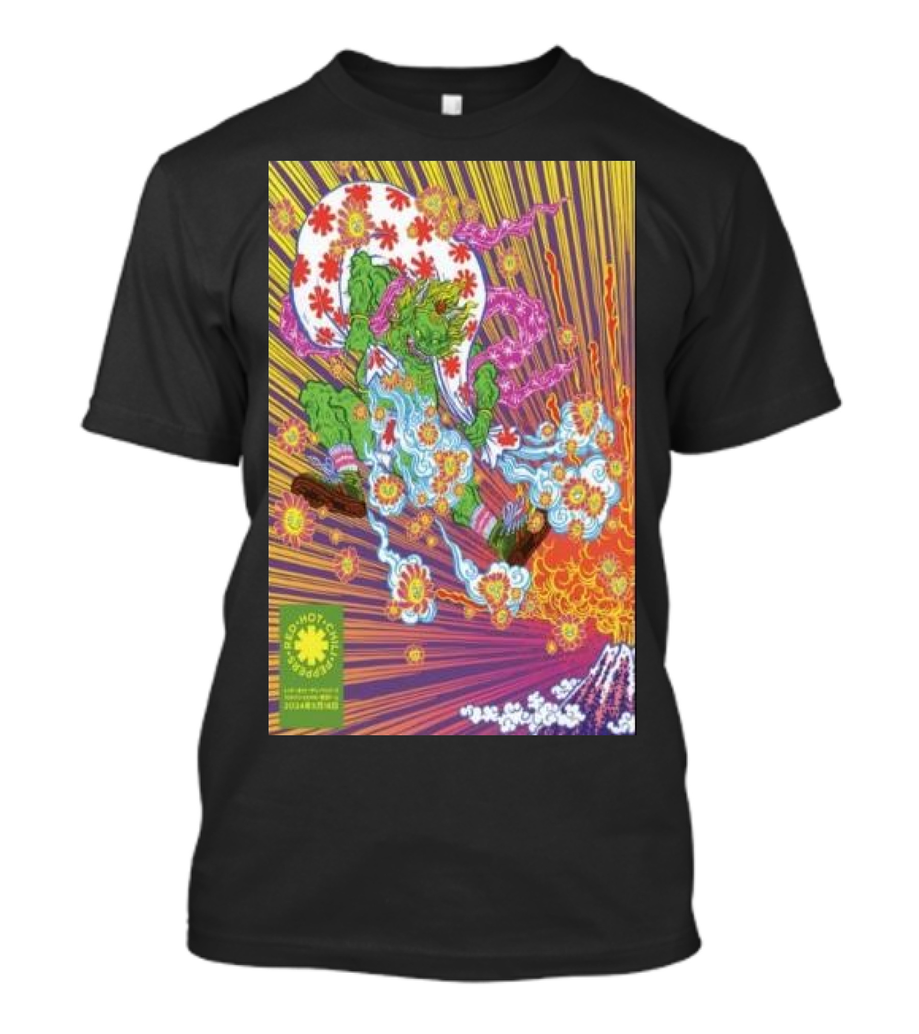 Red Hot Chili Peppers Tokyo Dome May 18 2024 Psychedelic Dragon T-Shirt