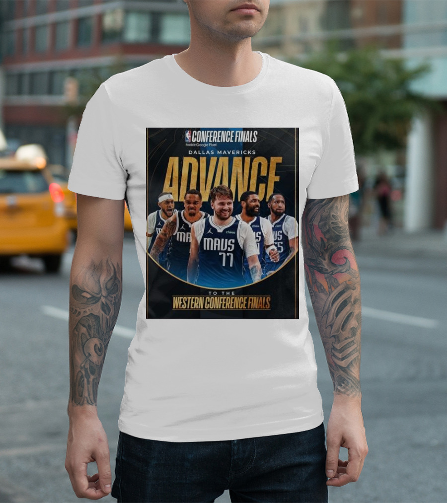 Dallas Mavericks Advance To Western Conference Finals Featuring NBA Conference Finals Presented By Google Pixel T-Shirt