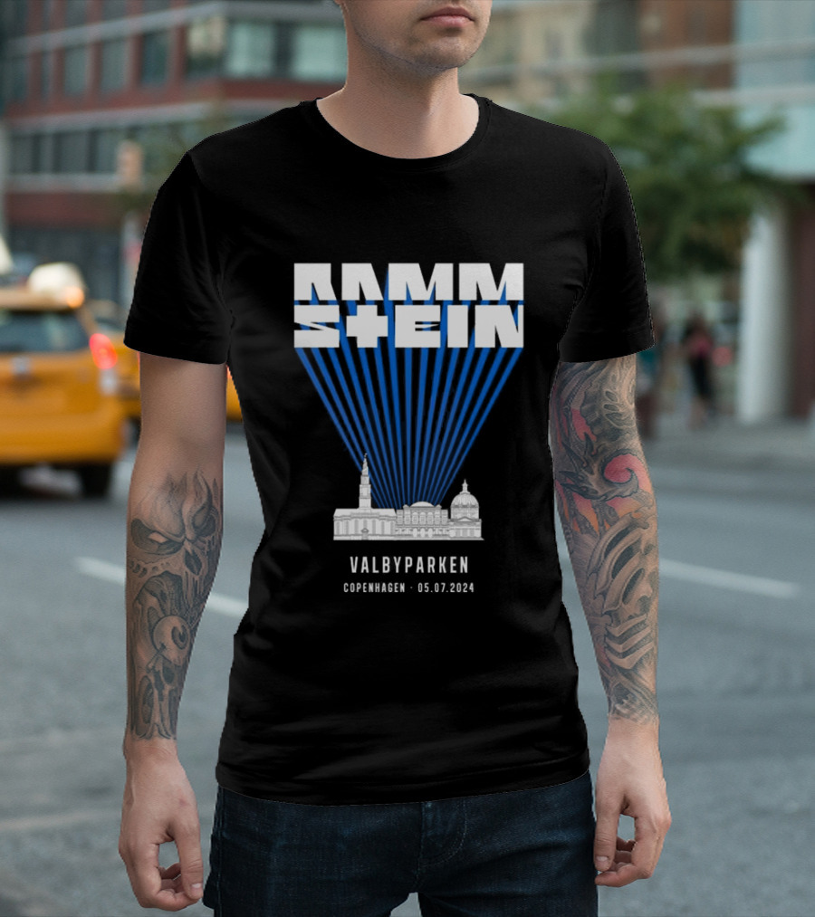 Rammstein Live In Valbyparken Copenhagen 05.07.2024 Concert Tour Event T-Shirt