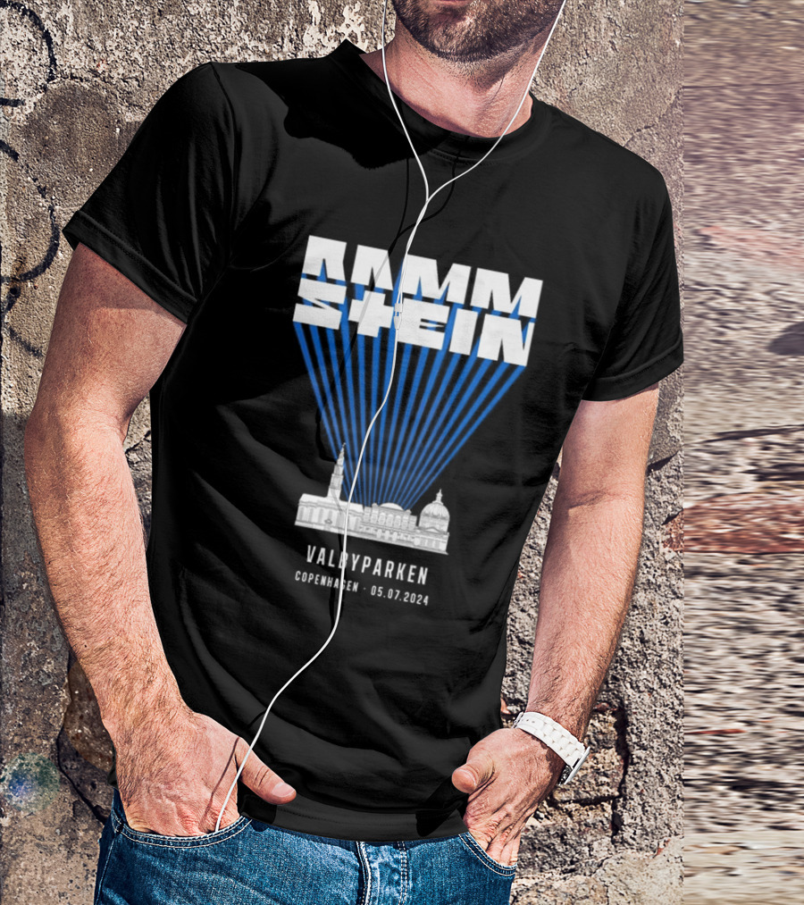 Rammstein Live In Valbyparken Copenhagen 05.07.2024 Concert Tour Event T-Shirt
