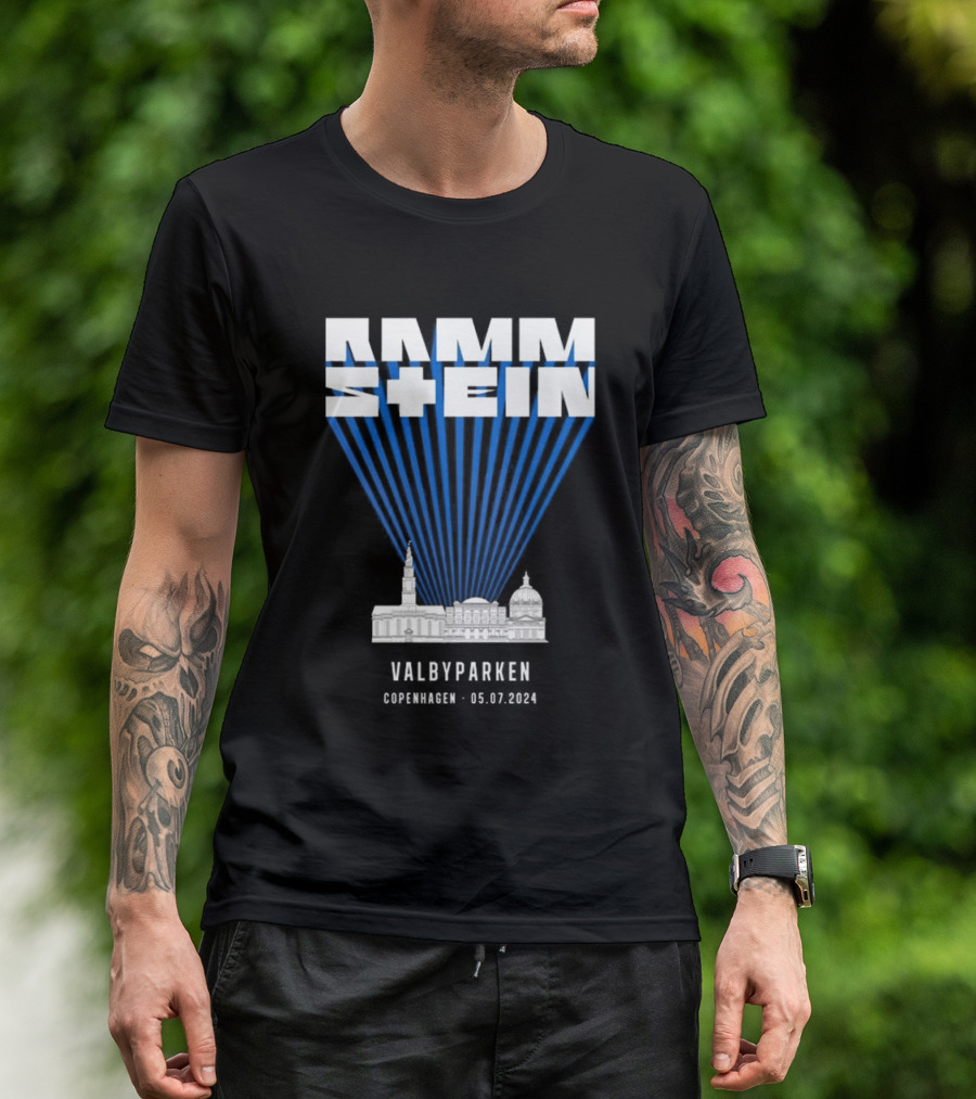 Rammstein Live In Valbyparken Copenhagen 05.07.2024 Concert Tour Event T-Shirt