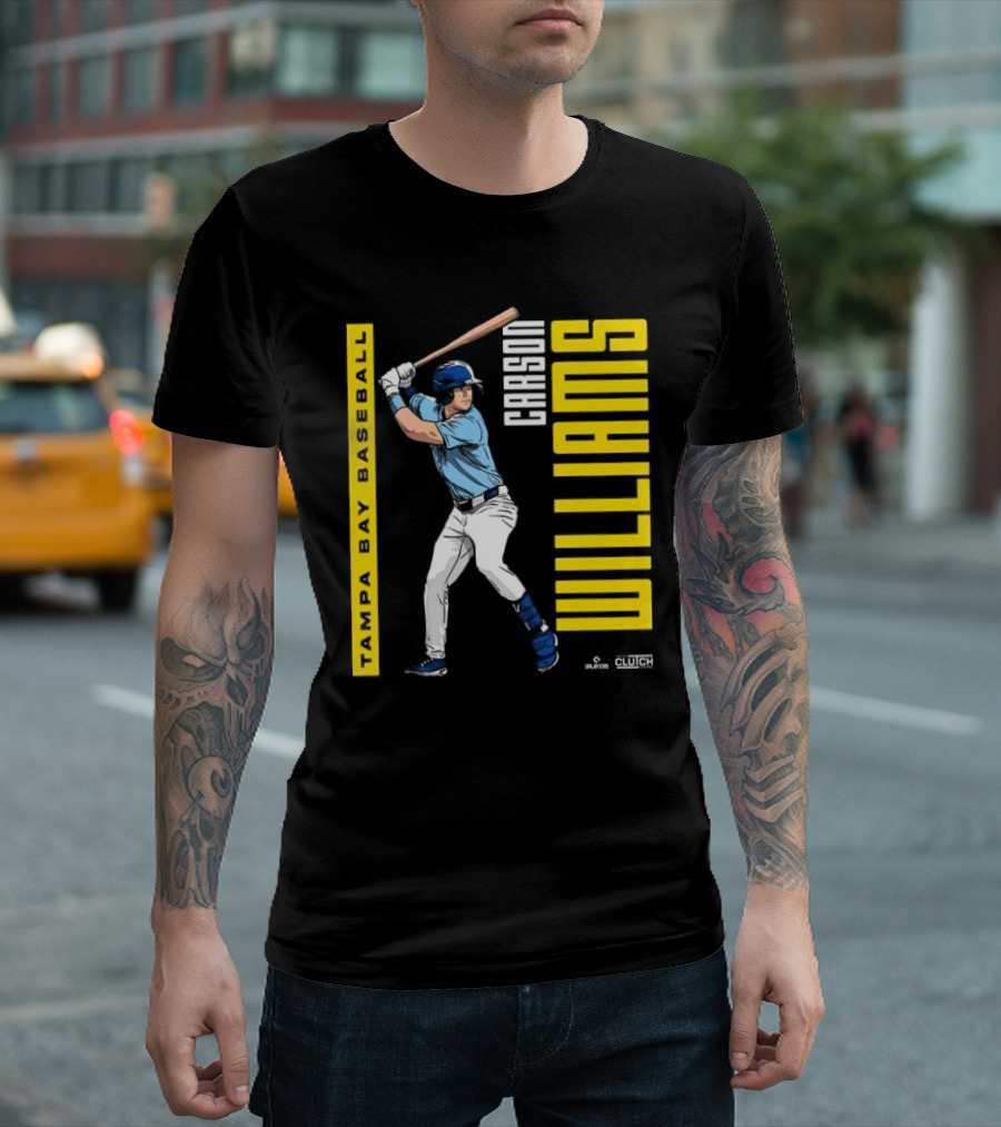 Carson Williams Tampa Bay Baseball Player Clutch Hitters T-Shirt